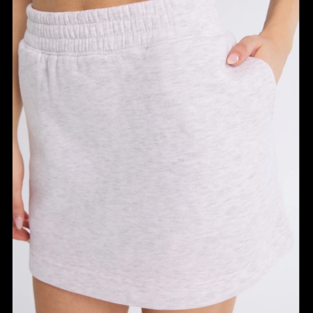 💙Bluenotes Light Gray Mini Skirt